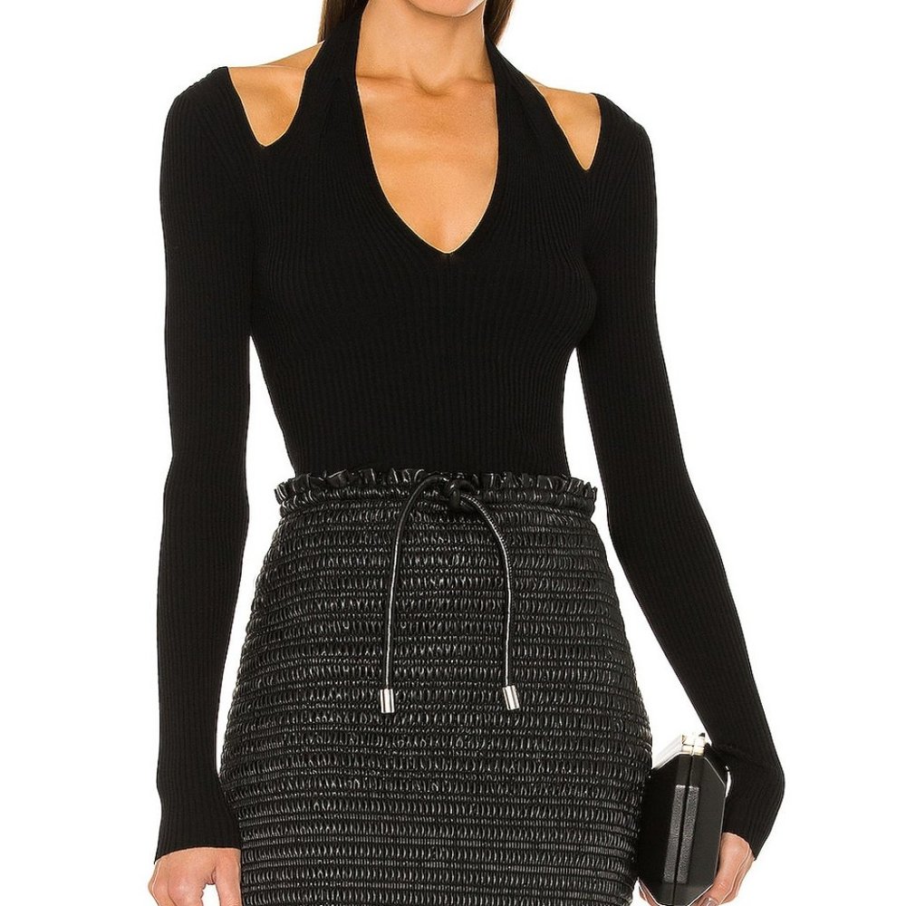 A.L.C. Jackson Halter Cutout Top